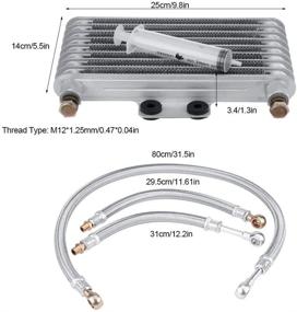 img 3 attached to 🔥 Efficient Cooling for Honda CB CG Engines: Motorcycle Engine Oil Cooler Kit - 125ml Aluminum Cooling Radiator System