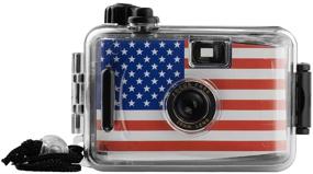 img 4 attached to Waterproof 35mm Film Camera for Snorkeling, Manual Exposure, Reloadable (Flag) - Film Not Included