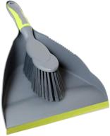 🐱 dustpan and brush set - ideal for cat owners in home, kitchen, office - dark green logo