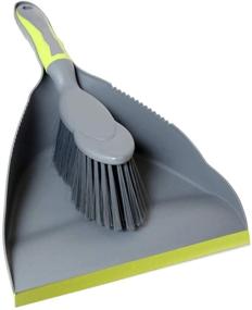 img 4 attached to 🐱 Dustpan and Brush Set - Ideal for Cat Owners in Home, Kitchen, Office - Dark Green