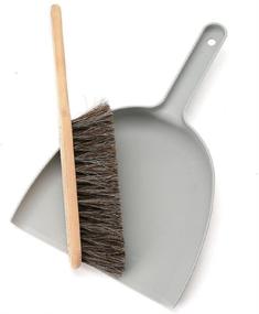 img 2 attached to 🖌️ Handmade Grey Dustpan & Brush Set by Iris Hantverk - Enhanced for SEO