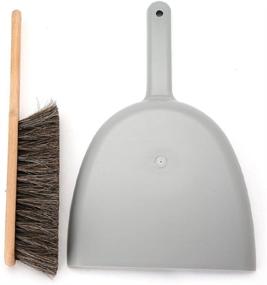 img 3 attached to 🖌️ Handmade Grey Dustpan & Brush Set by Iris Hantverk - Enhanced for SEO