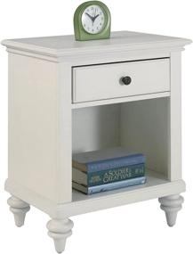 img 2 attached to 🏡 Home Styles Bermuda White Night Stand: Elegant and Functional Bedroom Furniture