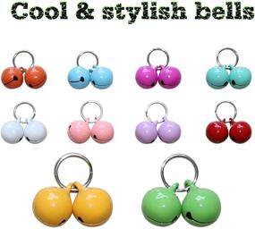 img 3 attached to 🔔 Rypet Cat Collar Bells (24 Pack): Loudest & Strongest Dog Collar Bells for Pet Cat and Dog Necklace Collar Training