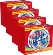 🌈 ruillsen color catcher dye trapping sheets: 288 count laundry color collector for single users, fragrance free - perfect for mixing different colors in the washing machine logo