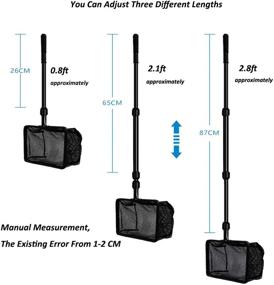 img 2 attached to 🐠 JZMYXA 6-in-1 Aquarium Fish Tank Cleaning Kit - Long Handle Brush & Telescopic Tools - Functional Set for Efficient Aquarium Maintenance