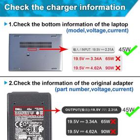 img 2 attached to 💡 45W AC Adapter Charger for Dell Inspiron 15 3000 5000 Series - 15-3552 3555 3558 3565 3567 5551 5552 5555 5558 5559 5565 5567 5568 5578 7558 7568 7569 7579 Laptops - Power Supply Cord Replacement