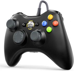 img 3 attached to 🎮 VOYEE PC Controller: Wired Controller for Xbox 360 & Slim/PC Windows 10/8/7, Upgraded Joystick, Double Shock, Enhanced (Gray)