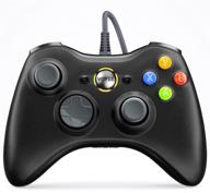 🎮 voyee pc controller: wired controller for xbox 360 & slim/pc windows 10/8/7, upgraded joystick, double shock, enhanced (gray) logo