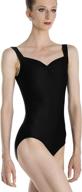 wear moi faustine tank leotard in black - perfect for ballet, dance, and gymnastics - women/girls, front pinch detail логотип