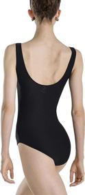 img 3 attached to Wear Moi FAUSTINE Tank Leotard in Black - Perfect for Ballet, Dance, and Gymnastics - Women/Girls, Front Pinch Detail