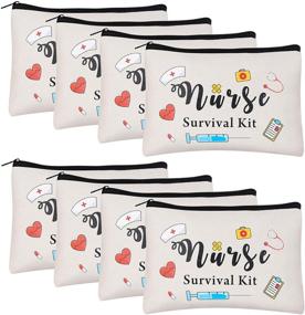 img 4 attached to Nursing Makeup Bags - Complete Nurse Survival Kit Gift Set, Funny Cosmetic Travel Pouch 👩 Bag for Nurse Practitioners & Nursing Students - Must-Have Nurse Practitioner Supplies for Women in Nursing School