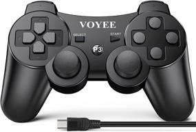 img 4 attached to 🎮 Upgraded VOYEE Wireless Controller for Playstation 3 PS3, with Joystick Enhancements/Rechargeable Battery/Motion Control/Double Shock (Black)