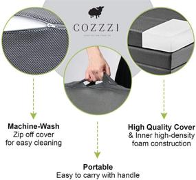 img 3 attached to Cozzzi Folding Mattress Removable Lightweight