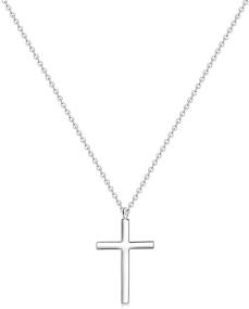 img 4 attached to Glimmerst Sideways Necklace Stainless Christian