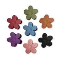 🌸 wgluupk flower claw clip: large non-slip hair clips for thick hair - 7 packs with 7 colors; perfect birthday gifts for women logo