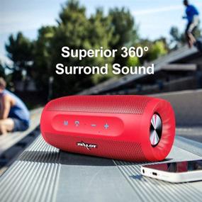 img 2 attached to 🔊 20W Bass Zealot S16 MusicUnicorn Wireless Bluetooth Speaker: Portable & Loud Stereo Sound with Handfree Calling, 4000mAh Battery, for iPhone, Samsung, Huawei - Red