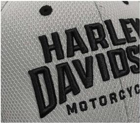 img 1 attached to 🧢 Sporty and Stylish: Harley-Davidson Men's Embroidered Athletic Curved Bill Adjustable Baseball Cap in Gray