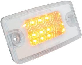 img 4 attached to 🚦 GG Grand General 76321 Amber Rectangular Spyder 8-LED Visor/Cab Marker Sealed Light, Clear Lens, Freightliner Century/Columbia, Amber/Clear