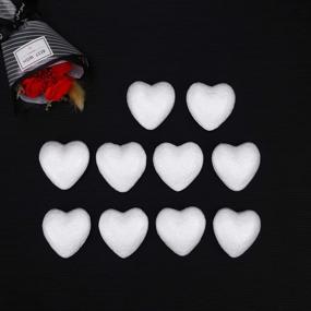 img 3 attached to Heart Shaped Polystyrene Ornaments Wedding Decorations