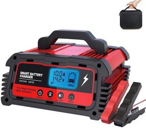 img 4 attached to 🔋 LEICESTERCN Car Battery Charger: Smart 12V 24V Automotive Maintainer with LCD, Repair Function - Ideal for Motorcycle, Automobiles, Boats, Tractors, Snowmobiles, and More