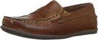 стильные и удобные мокасины для мальчиков florsheim jasper driver saddle medium. логотип