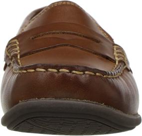 img 3 attached to Стильные и удобные мокасины для мальчиков Florsheim Jasper Driver Saddle Medium.