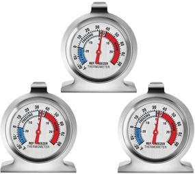 img 4 attached to 🌡️ Accurate 3-Pack Refrigerator Thermometer Set for Optimal Cooling Efficiency: Large Dial Freezer Thermometer, Classic Series Temperature Thermometer for Fridge, Cooler, and Freezer