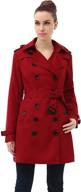 π§₯ bgsd women's hooded length trench coat - women's clothing, coats, jackets & vests logo