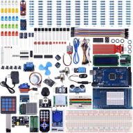 🛠️ kincrea mega 2560 project - ultimate starter kit compatible with arduinoide: complete with tutorial, mega 2560 r3 controller board, lcd 1602, servo, stepper motor (242 items) logo