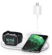 🔌 2-in-1 wireless charging station with apple watch charger - mfi certified, compatible with iphone 12/se 2020/11/xs/x, iwatch se/6/5/4/3/2/1, airpods (adapter included) logo