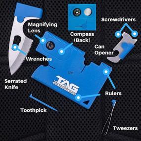 img 2 attached to 💳 The Adventure Guys Credit Card Multitool - 10 in 1 Wallet Multitool Card - The Ultimate Stocking Stuffer For Men - Credit Card Tool With Wallet Knife - Premium Wallet Tool Card For Men with Enhanced SEO