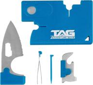 💳 the adventure guys credit card multitool - 10 in 1 wallet multitool card - the ultimate stocking stuffer for men - credit card tool with wallet knife - premium wallet tool card for men with enhanced seo логотип