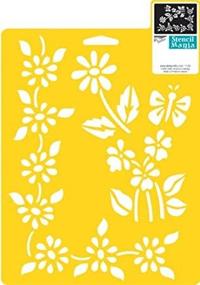 img 1 attached to 🌸 Delta Creative Stencil Mania Stencil for Floral Accents - 7x10-Inch Size (970360710)