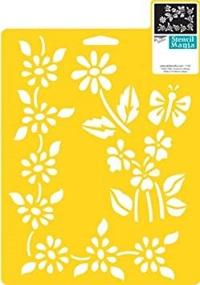 img 2 attached to 🌸 Delta Creative Stencil Mania Stencil for Floral Accents - 7x10-Inch Size (970360710)