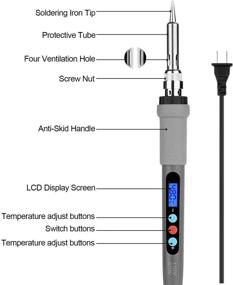 img 2 attached to 🔥 Adjustable Digital Thermostatic Temperature Controlled Soldering Iron