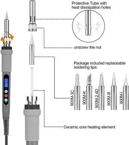 img 1 attached to 🔥 Adjustable Digital Thermostatic Temperature Controlled Soldering Iron