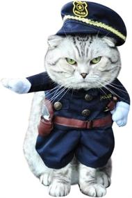 img 4 attached to 👮 NACOCO Pet Policeman Costumes: Perfect Halloween Suits for Dogs and Cats