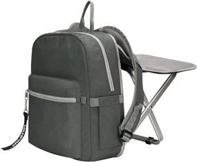 img 4 attached to Versatile BigTron Ultralight Backpack Stool Combo for Outdoor Adventures - Camping, Fishing, Hiking, Picnics, and Sports Events