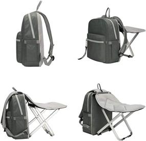 img 3 attached to Versatile BigTron Ultralight Backpack Stool Combo for Outdoor Adventures - Camping, Fishing, Hiking, Picnics, and Sports Events