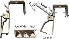 img 3 attached to 📎 Chrome Heavy Duty Rug Clips - 10 Pcs Rug Grippers/Hangers/Clamps by Wise LINKERS