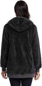 img 3 attached to Caissip Fleece Womens Oversized Hooded
