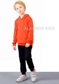 img 2 attached to 👕 ALALIMINI Hoodies Sweatshirt Pullover: Fashionable Clothing for Toddler Boys' at Best Prices!