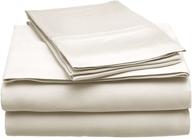 🛏️ luxurious king size ivory 300-thread count modal sheet set with deep pockets - 4 piece set logo