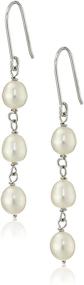 img 1 attached to 💎 Exquisite Sterling Silver and White Freshwater Cultured Pearl Jewelry Set – Bracelet, Necklace, and Earrings