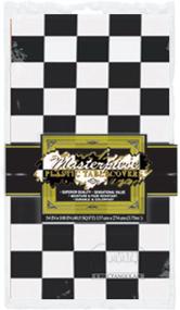 img 1 attached to Beistle 50938 BKW Checkered Tablecover