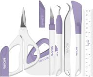 nicapa craft weeding vinyl cardstock tools kit – essential set for silhouette/siser/oracal 631 651 751 vinyl (purple) logo