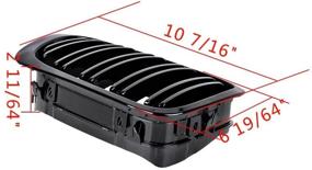 img 3 attached to AMOPA Compatible 1999 2002 Cabriolet Pre Facelift Exterior Accessories for Grilles & Grille Guards