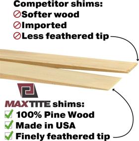 img 2 attached to 🔨 MaxTite Pine Wood Shims - Contractor Grade (12 Pack): Boost Your Project with Premium Quality!