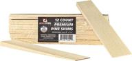 🔨 maxtite pine wood shims - contractor grade (12 pack): boost your project with premium quality! logo